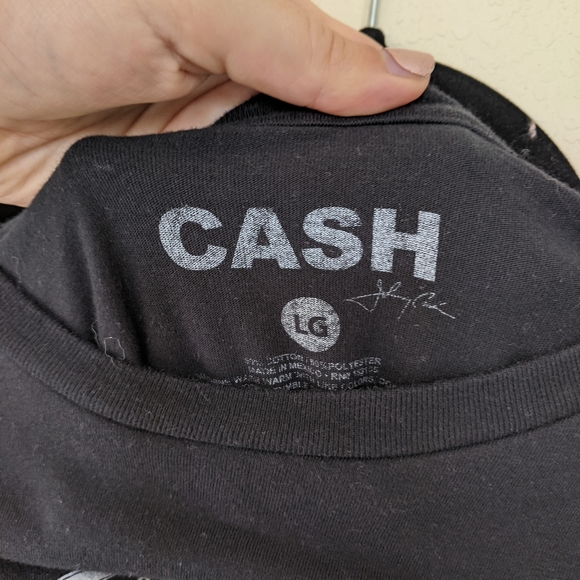 Johnny Cash Large black short sleeve graphic tee shirt - Picture 4 of 4